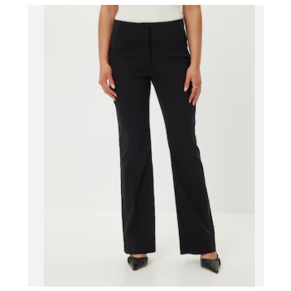 TALBOTS Chic Black Heritage Bootcut Dress Pants Trousers Size 6L - Picture 1 of 9